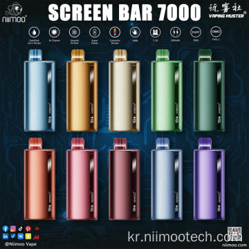 스크린 바 vape 7000 퍼프